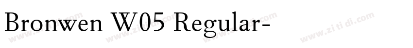 Bronwen W05 Regular字体转换